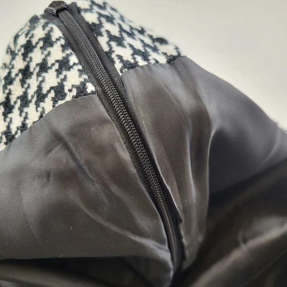 Cato Hounds Tooth Black White Straight Skirt Women's Size 16 - Picture 8 of 9